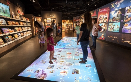 Interactive floor display