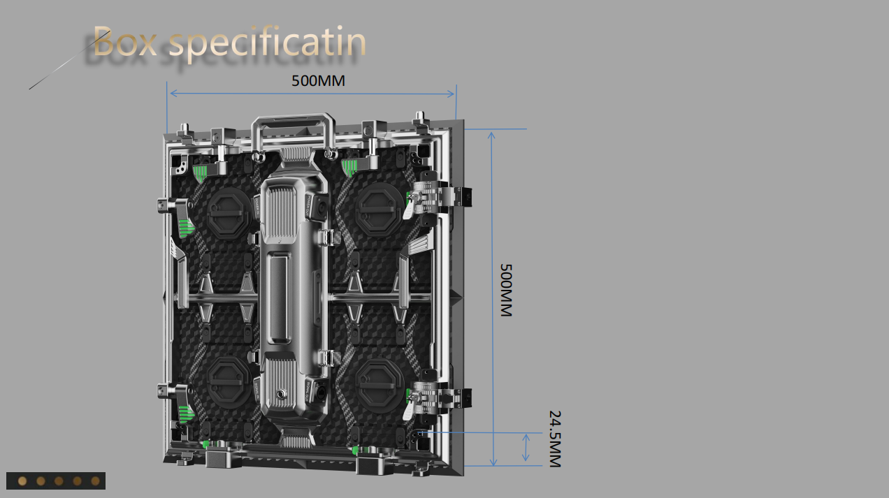 45° cabinet Indoor or Outdoor LED display for Rental